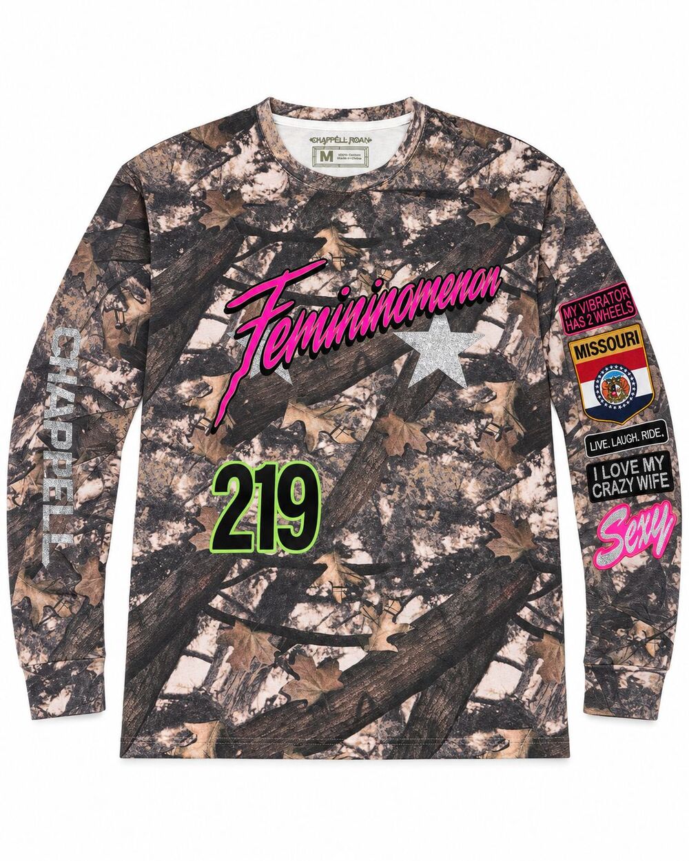 Chappell Roan Femininomenon Camo Long Sleeve Shirt M 219 Midwest Princess Moto